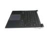 BA59-03767C original Samsung keyboard incl. topcase DE (german) black/black with backlight