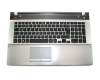 BA75-03790C original Samsung keyboard incl. topcase DE (german) black/silver