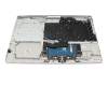 BJUXA015WH300L original HP keyboard incl. topcase SF (swiss-french) silver/silver with backlight
