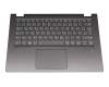 C3E430TC14E0 original Lenovo keyboard incl. topcase DE (german) grey/grey with backlight