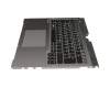 CP660835-01 original Fujitsu keyboard incl. topcase DE (german) black/silver with backlight
