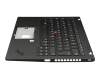 CS19BL-85D0 original Lenovo keyboard incl. topcase DE (german) black/black with backlight and mouse-stick