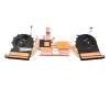 Cooler (CPU/DIS) 5V original suitable for HP Envy 17-ch0000