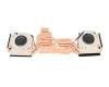 Cooler (CPU/GPU) original suitable for Sager Notebook NP6251J (NP50RNJS)