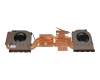 Cooler (CPU/GPU) original suitable for Sager Notebook NP7861E (PD70SND-G)