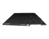 DC33001TZ original Lenovo keyboard incl. topcase DE (german) black/blue with backlight
