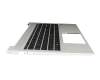 DD25B1 original HP keyboard incl. topcase DE (german) black/silver