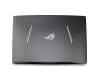 Display-Cover incl. hinges 43.9cm (17.3 Inch) black original (silver logo) suitable for Asus ROG Strix GL753VD