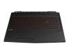 E2P-6P6C223-TA2 original MSI keyboard incl. topcase DE (german) black/black with backlight