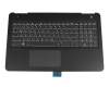 EAG3500216R original HP keyboard incl. topcase DE (german) black/black