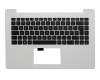EAXK1004020 original Asus keyboard incl. topcase DE (german) black/white