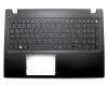 EAZRT00701A original Acer keyboard incl. topcase DE (german) black/black