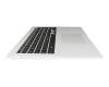 EBD63285207 original LG keyboard incl. topcase DE (german) black/silver with backlight
