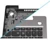 EC1JV000200 original Lenovo keyboard incl. topcase DE (german) grey/silver Fingerprint