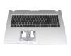 EC395000400 original Acer keyboard incl. topcase DE (german) black/silver