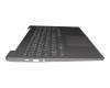 EL1K7001100 original Lenovo keyboard incl. topcase DE (german) grey/grey with backlight (USB-C charging port)