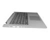 ET173000110 original Lenovo keyboard incl. topcase CH (swiss) grey/silver with backlight