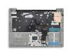 ET1YN000400 original Lenovo keyboard incl. topcase DE (german) grey/silver