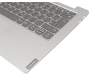 ET2GK000200 original Lenovo keyboard incl. topcase DE (german) grey/silver with backlight