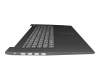 FA1JX0004X0 original Lenovo keyboard incl. topcase DE (german) grey/black