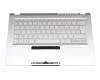 GH4UZ_KB_SUPP_PLATE original Acer keyboard incl. topcase DE (german) silver/silver with backlight