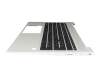 HB25C1 original HP keyboard incl. topcase DE (german) black/silver