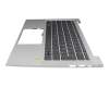 HJ21B1 original HP keyboard incl. topcase DE (german) black/silver with backlight