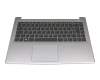 HK318-1 original Medion keyboard incl. topcase DE (german) black/grey with backlight