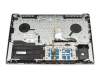 HQ2072179000 original Lenovo keyboard incl. topcase DE (german) black/silver with backlight