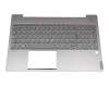 HQ20900712000 original Lenovo keyboard incl. topcase SP (spanish) grey/grey with backlight