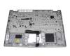 HQ2090215P000 original Acer keyboard incl. topcase DE (german) black/silver