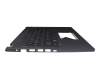 HQ21012373007 original Acer keyboard incl. topcase DE (german) black/grey with backlight