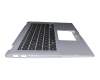 HQ21012771000 original Huaqin keyboard incl. topcase DE (german) black/silver with backlight