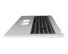 HQ2101AH50007 original Acer keyboard incl. topcase DE (german) black/silver