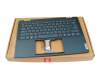 HQ26901001ES0 original Lenovo keyboard incl. topcase UK (english) blue/blue with backlight