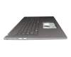 HQ26901001F80 original Acer keyboard incl. topcase CH (swiss) grey/grey with backlight