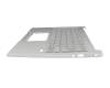 HQ3160A617007 original Acer keyboard incl. topcase CH (swiss) silver/silver with backlight