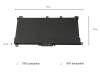IPC-Computer battery 47Wh suitable for HP Pavilion 15z-cw100