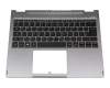 JTE4600K2030003 original Acer keyboard incl. topcase DE (german) black/grey with backlight