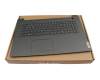 JWINJ original Lenovo keyboard incl. topcase DE (german) grey/silver