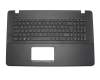 Keyboard (DE) black/black - without touchpad for Asus X751LDV