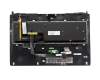 Keyboard (FR) + topcase, touchpad silver edge for Asus ROG G750JS