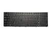 Keyboard BE (belgian) black/black glare original suitable for Asus K72JU