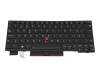 Keyboard CH (swiss) black/black with backlight and mouse-stick original suitable for Lenovo ThinkPad A285 (20MW/20MX)