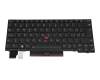 Keyboard CH (swiss) black/black with backlight and mouse-stick original suitable for Lenovo ThinkPad L13 Yoga Gen 2 (21AD/21AE)