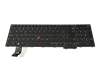 Keyboard CH (swiss) black/black with backlight and mouse-stick original suitable for Lenovo ThinkPad L15 Gen 4 (21H3/21H4)