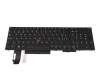 Keyboard CH (swiss) black/black with mouse-stick original suitable for Lenovo ThinkPad P53s (20N6/20N7)