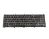 Keyboard CH (swiss) black/grey original suitable for Sager Notebook NP5160