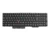 Keyboard DE (german) black/black matte with backlight and mouse-stick original suitable for Lenovo ThinkPad P50 (20EQ/20EN)