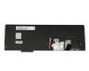 Keyboard DE (german) black/black matte with backlight and mouse-stick original suitable for Lenovo ThinkPad Yoga 15 (20DR)